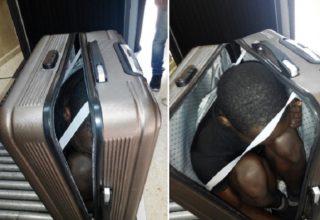 FOTO DNE: Migrant se snažil do Evropy dostat namačkaný v&nbsp;kufru