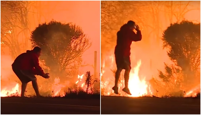 Pravý hrdina! Muž riskoval život, aby malého chlupáče zachránil ze spárů ohně. VIDEO