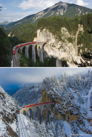 Landwasser Viaduct, Švýcarsko