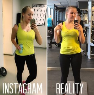 Instagram vs. realita
